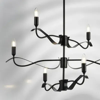 733267 Люстра RAGNO 6х40W E14 ЧЕРНЫЙ МАТОВЫЙ Lightstar