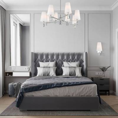 НАСТЕННЫЙ СВЕТИЛЬНИК С ТКАНЕВЫМ АБАЖУРОМ 60137/1 хром