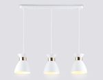 Светильник подвесной TR8466/3 WH/FGD белый/золото E27/3 max 60W 550*135*1000