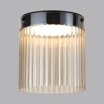5047/20LC L-VISION ODL24 303 черный/светл.янтарный/металл/стекло Потолочный светильник LED 20W 4000К 2238Лм PILLARI