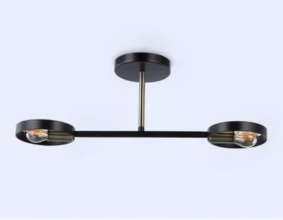 Подвесной светильник со сменной лампой TR8225/2 BK/SB черный/бронза E27/2 max 40W 510*165*190