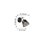 Бра Eget 2197-1W, 1*E14*40W. ТМ F-Promo