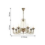 Подвесная люстра Chateau 2163-7P, 7*E14*40W. ТМ F-Promo