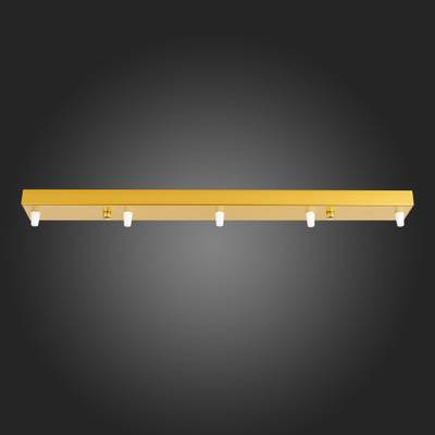 SL001.213.05 Потолочное крепление на 5 ламп (прямоугольное) ST-Luce Золотистый