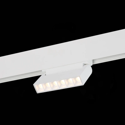 ST364.536.06 Магнитный трековый светильник белый LED 1*6W 3000K 532Lm Ra>80 36° IP20 L120xW22xH108 48V