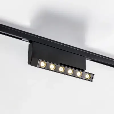 206947 Светильник линейный поворотный 24V д/трека LINEA LED 6W 500LM 30G ЧЕРНЫЙ 4000K Lightstar