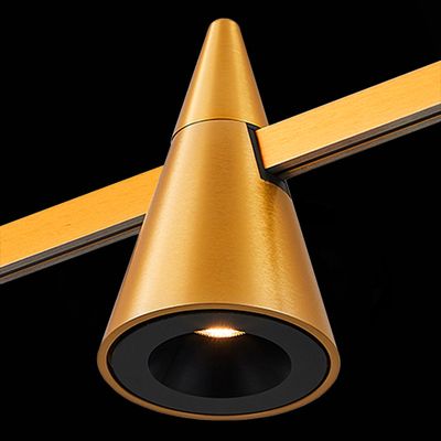 ST813.206.05 Магнитный трековый светильник FARM Золотистый LED 1*5W 3000K 272Lm Ra90 60 IP20 D70xH115 24V