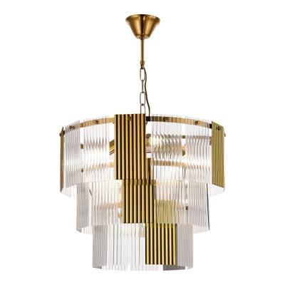 SLE1123-303-07 Люстра подвесная Латунь/Золотистый, Прозрачный E14 7*40W