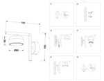 Светильник настенный TN71042 WH белый GX53 max 12W 150*80*185