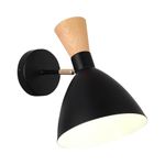 SLE1256-401-01 Светильник настенный Черный/Черный, Светлое дерево, Золотистый E14 1*40W