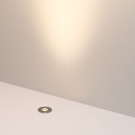 Светильник ART-GROUND-R40-3W Warm3000 (SL, 36 deg, 24V) (Arlight, IP67 Металл, 3 года)