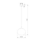 Подвесной светильник со стеклянным плафоном 4804  Vibe, E27х1