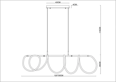 Подвесная люстра Arte Lamp KLIMT A2850SP-75PB, 1хLED