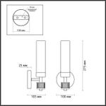 5274/1W CLASSI LN23 173 золотой Бра E14 1*40W 220V KAMILLA