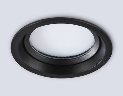 Светильник встраиваемый TN6653 BK черный IP44 GX53 D110*48