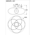 Потолочная люстра Arte Lamp ORBIT A9052PL-4CC, 1хLED