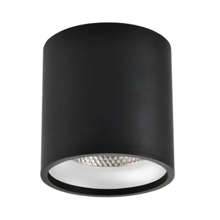 ST165.442.12 Светильник потолочный Черный LED 1*12W 4000K 840Lm Ra>90 36° IP44 D80xH85 85-265V