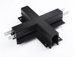 Коннектор х-образный для встраиваемого шинопровода Magnetic GL3358 BK черный 170*170*46,8
