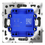 VLS020208 Выключатель встраиваемый VOLTUM S70 двухклавишный с подсветкой 10А, (черный матовый) (ТМ Maytoni)