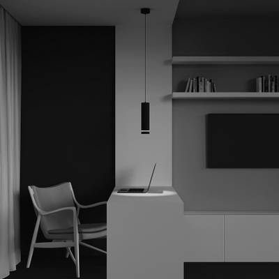 Подвесной светильник Orlo 4000K 1x12Вт 120°, P085PL-12W4K-B. TM Maytoni