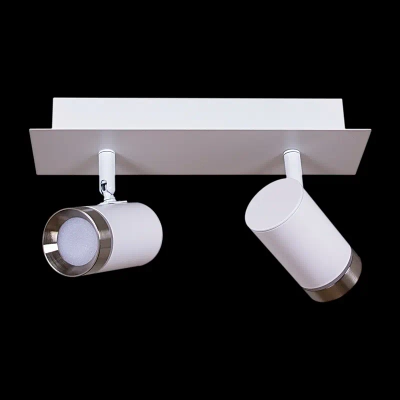 84281-9.5-002RT LED2*5W WT+SN светильник точечный поворотный Reluce, LEDх2