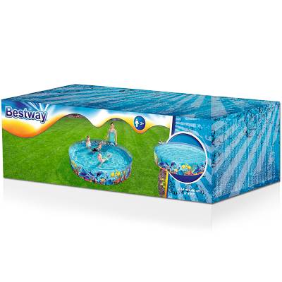 Бассейн круглый ненадувной 244*46 см, 2074 л, Fill 'N Fun Odyssey 55031 Bestway