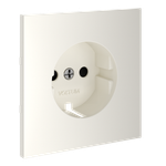 VLS000713 Накладка для розетки с заземлением и защитными шторками, S70 (хлопок). (ТМ Maytoni)