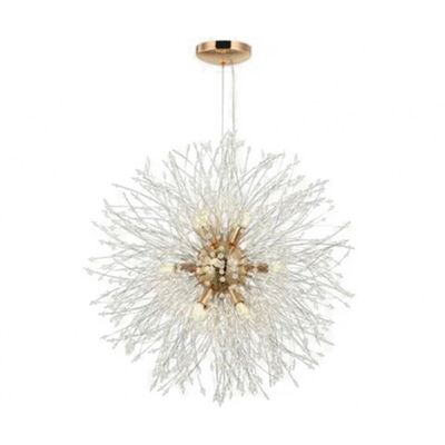 08455-16,33 Люстра Дали золото d80 h150 G9 16*5W