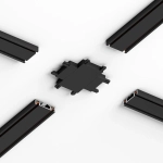 Flat Magnetic Четырёхсторонний соединитель для накладного шинопровода чёрный 85003/00