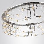 7059/44L HIGHTECH ODL26 Подвесной светильник  нерж/сталь хром IP20 LED 44W 3960Лм 3000K 220V ZAHA