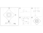Потолочный светодиодный светильник с пультом FA5301 WH белый 140W 770*770*130 (ПДУ РАДИО 2.4)