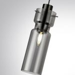 5057/1 PENDANT ODL24 323 черный/дымчатый/металл/стекло Подвес E27 1*40W SCROW