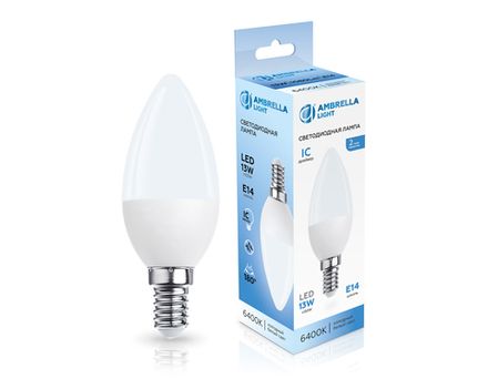 Лампа светодиодная 371316 LED C37 13W IC E14 6400K 175-265V