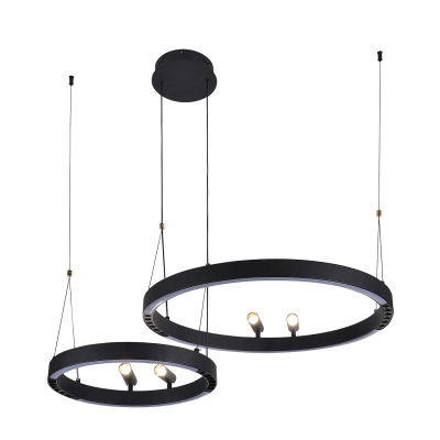 Подвесная люстра Slinga 4474-2P, LED*53W + LED*33W + 4*LED*3W, 2075LM, 3000-6500K. ТМ F-Promo