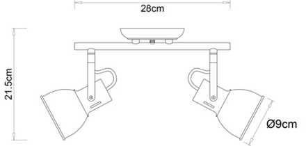 Спот Arte Lamp JOVI A1677PL-2GO, 2хE14