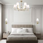 Умный потолочный светильник 60145/6 латунь