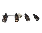 Светильник накладной TR8670/4 BK/SB чёрный/бронза E14/4 max 60W 760*100*190