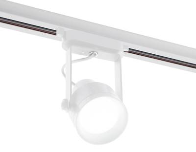 Корпус светильника трековый C6601 WH белый D60*H135mm Out122mm MR16 GU10 (насадки D60mm)
