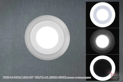 70503-9.0-001TM LED3+2W WH/DL+DL (6500K+6500K) панель светодиодная Reluce, LED