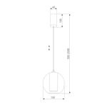 Подвесной светильник 50258/1 LED шоколад, LED