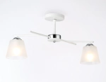 Светильник подвесной TR303201/2 WH/CH/FR белый/хром/белый матовый E27*2 max 60W 470*370*260