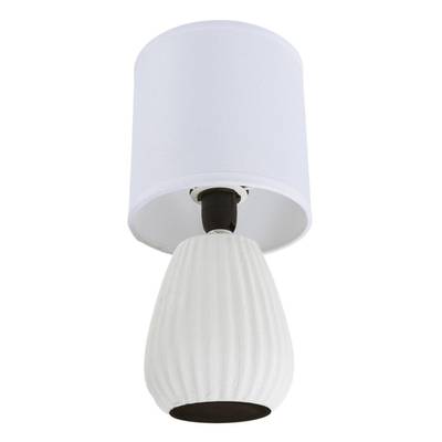 8159/1T COUNTY LN25 000 белый, керамика/текстиль Настольная лампа E14 1*40W 220V ASELA
