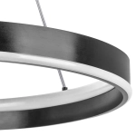 736407 Люстра ROTONDA 91W LED 2976LM 120G ЧЕРНЫЙ 3000-6000K