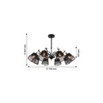Потолочная люстра Eget 2197-8U, 8*E14*40W. ТМ F-Promo