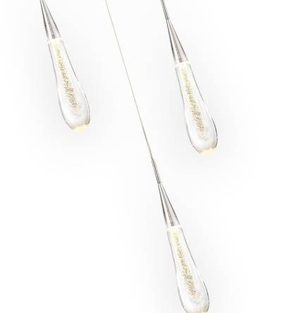 07861-3AS,02 Подвес Гутта хром w50*7 h200 Led 9W (4000k)