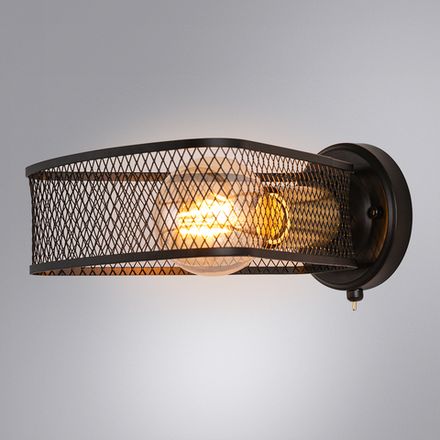 Бра Arte Lamp MAASYM A7044AP-1BK, 1хE27