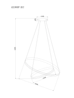 Подвесная люстра Arte Lamp MERIDIANA A2198SP-2CC, 1хLED