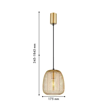Подвес Galler 4348-1P, 1*E27*40W. ТМ F-Promo
