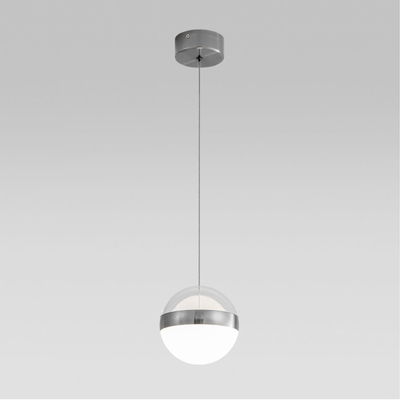 5037/12L L-VISION ODL24 511 никель/прозрачн/молочный/металл/акрил Подвес LED 12W 4000K 600лм RONI
