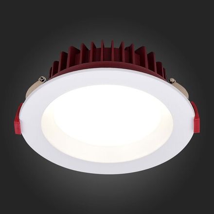 ST752.538.18 Св-к встр. Белый LED 1*18W 3000K 1 440Lm Ra80 100° IP44 D140xH52 100-240VV